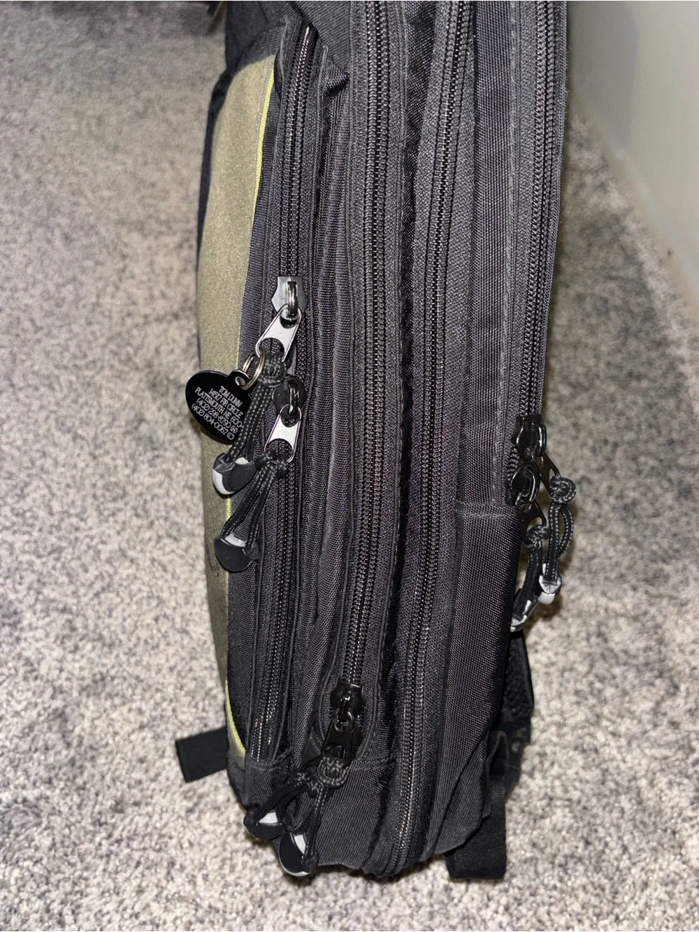 Eddie Bauer Black and Olive Men’s Laptop Backpack